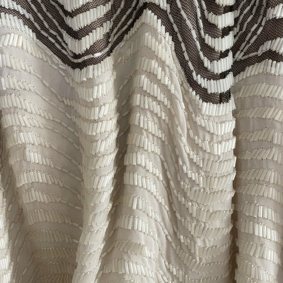 Roberto Cavalli Cream and Black Maxi Skirt fits 4/6 - Picture 6 of 12